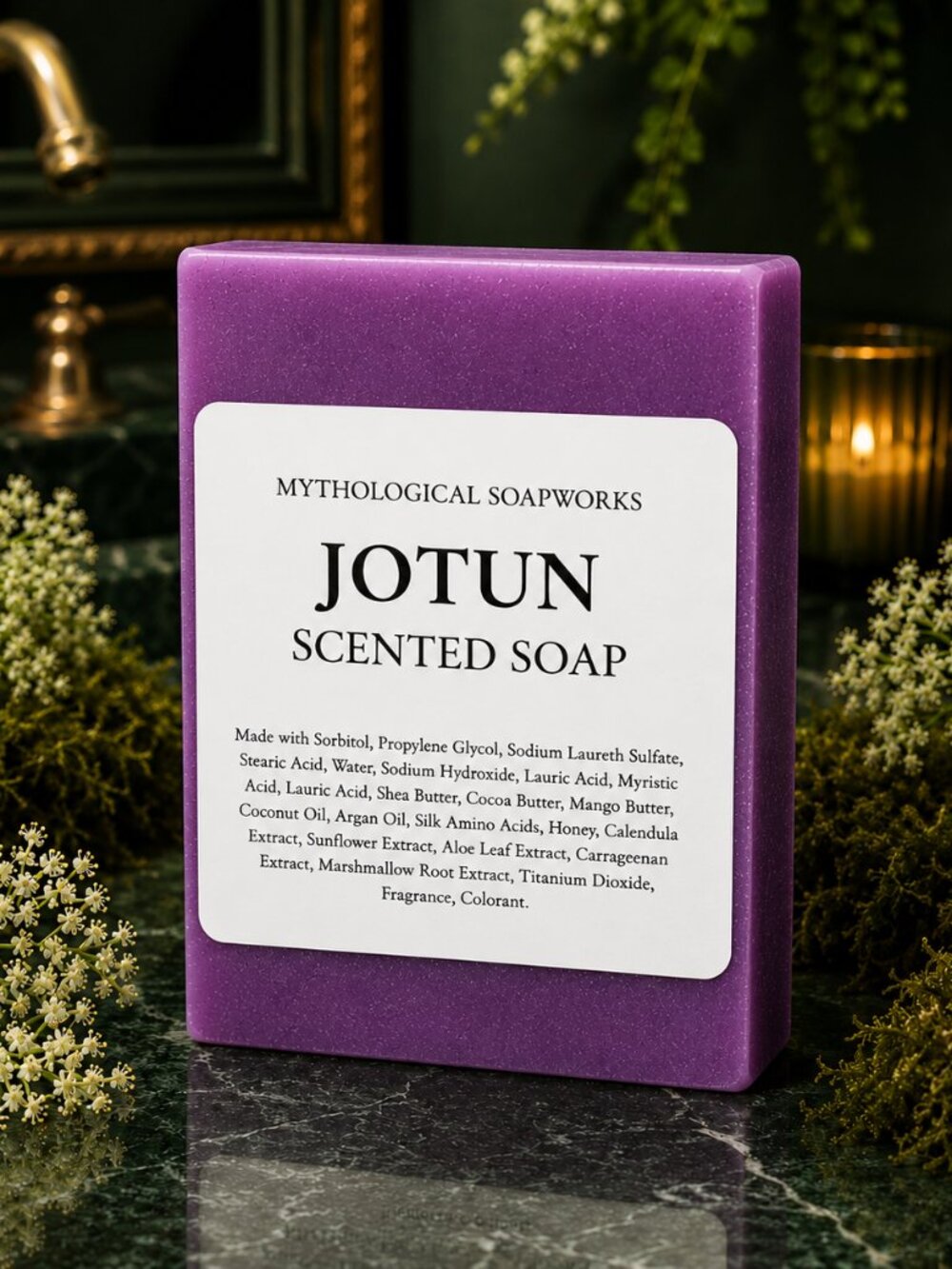 JOTUN Elderflower & Cedar Scented Artisan Soap.